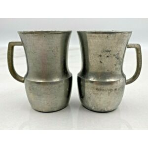 Vintage Towle Pewter Salt And Pepper Shakers #8658 Silver Tone Handles
